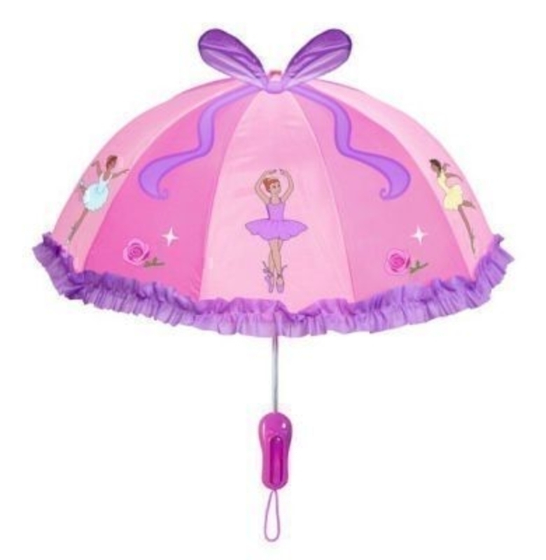 This is a brightly coloured children's umbrella with a lovely ballet dancing design. The small size makes it easy for children to open, close and hold it up safely. Suitable for children 3 years up to 6 years.
